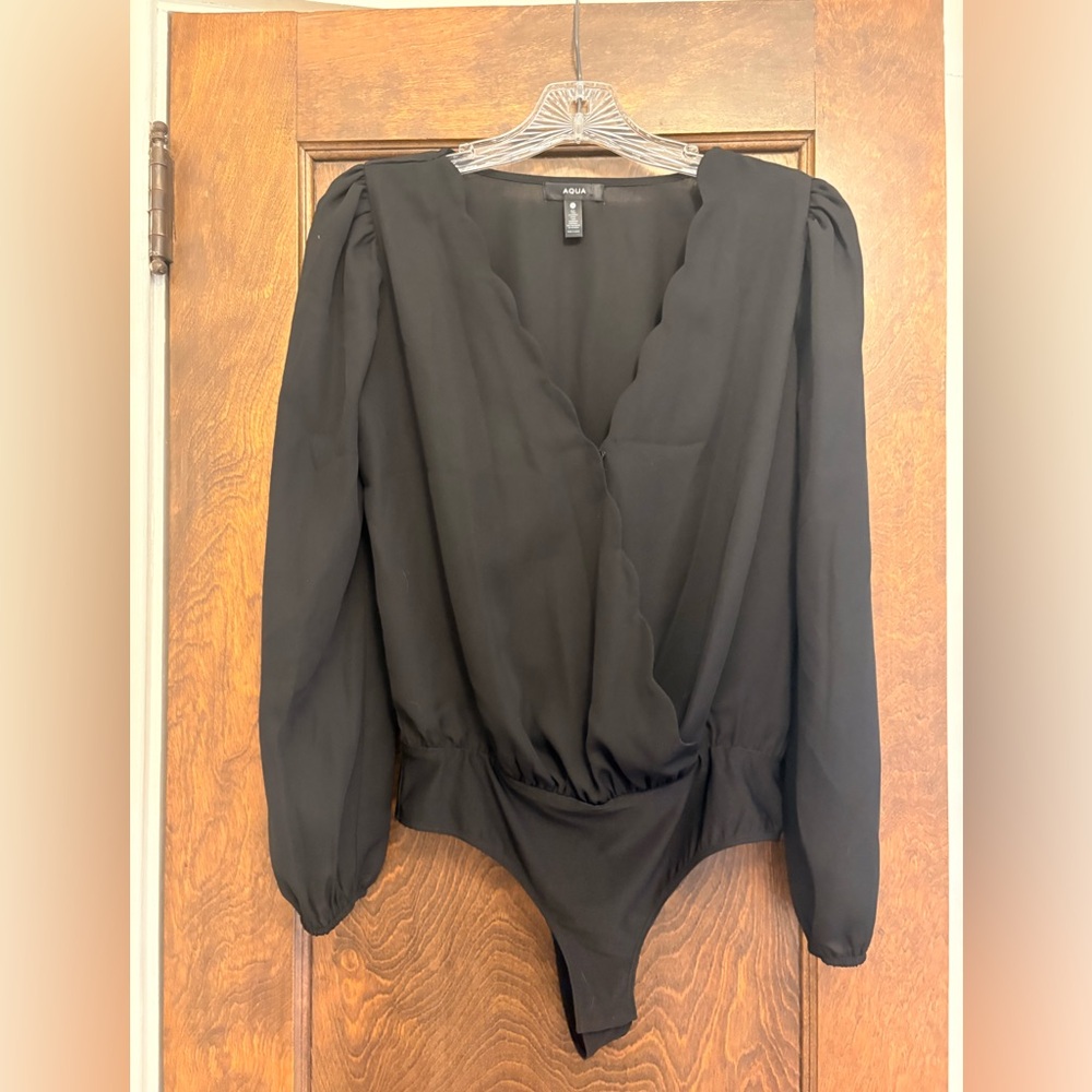 Black Aqua by Bloomingdales bodysuit size Small